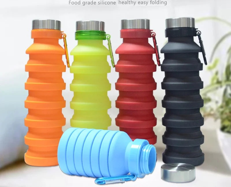 Expandable Silicone Water Bottle for Sports