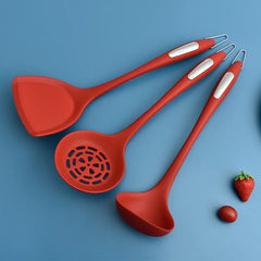 Red 3 Piece Silicone Spatula Set | Non-Stick