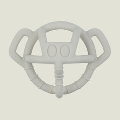 Elephant White Bite-Safe Hollow Teething Ball
