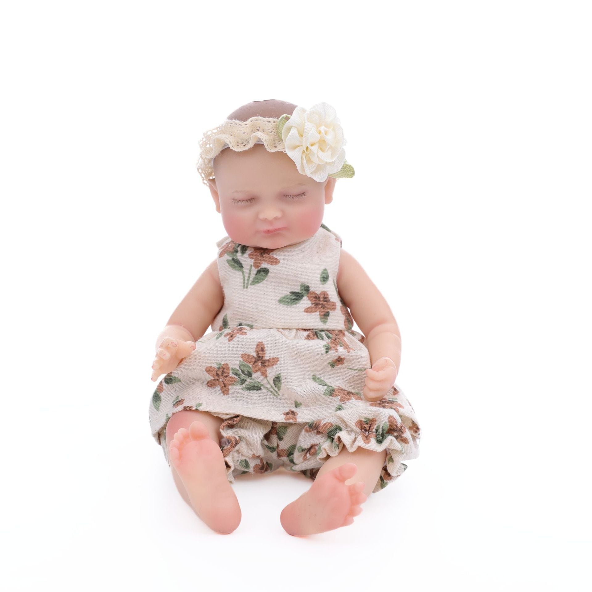 White + Brown Isla | Silicone Baby Doll