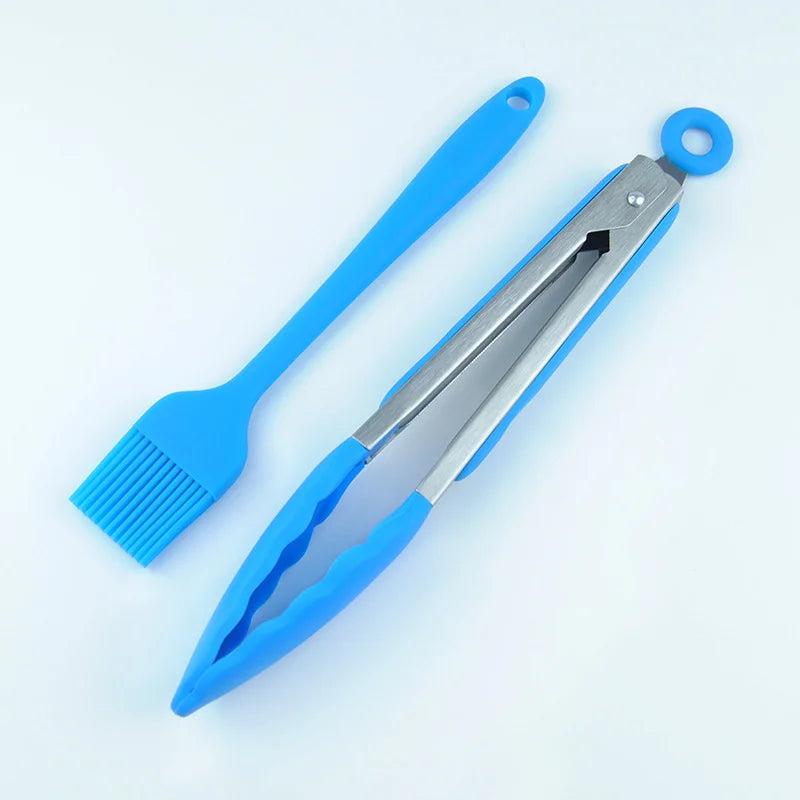 Blue High-Temperature Resistant Silicone Food Clips