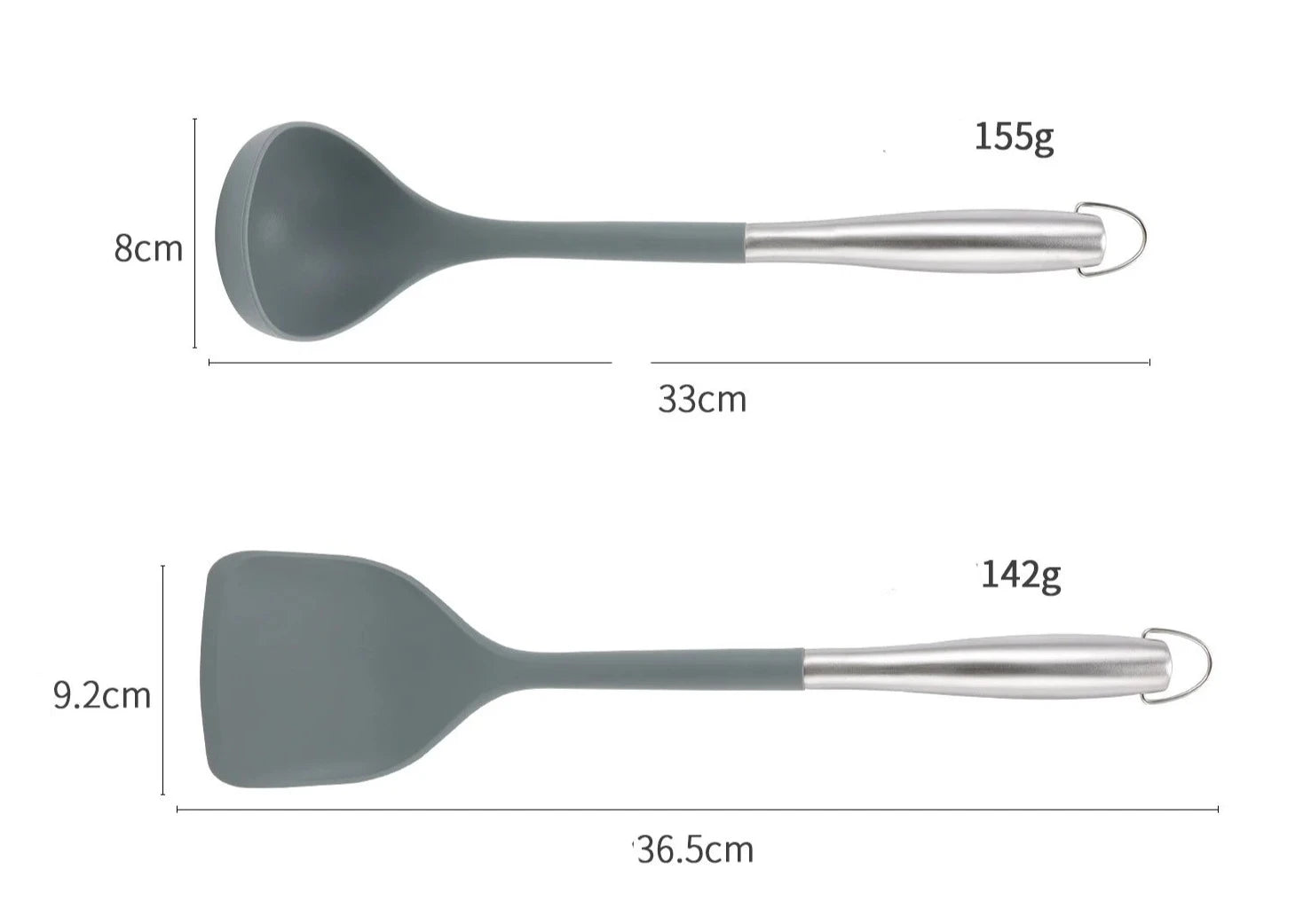 Silicone Cooking Spatula Set