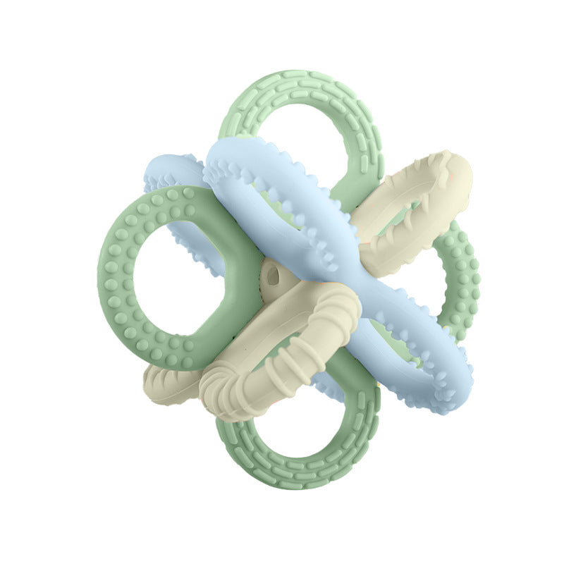 Mixed-Color Handheld Rattle Manhattan Ball