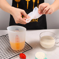 Semi - Transparent Silicone Measuring Cup 3 Sizes