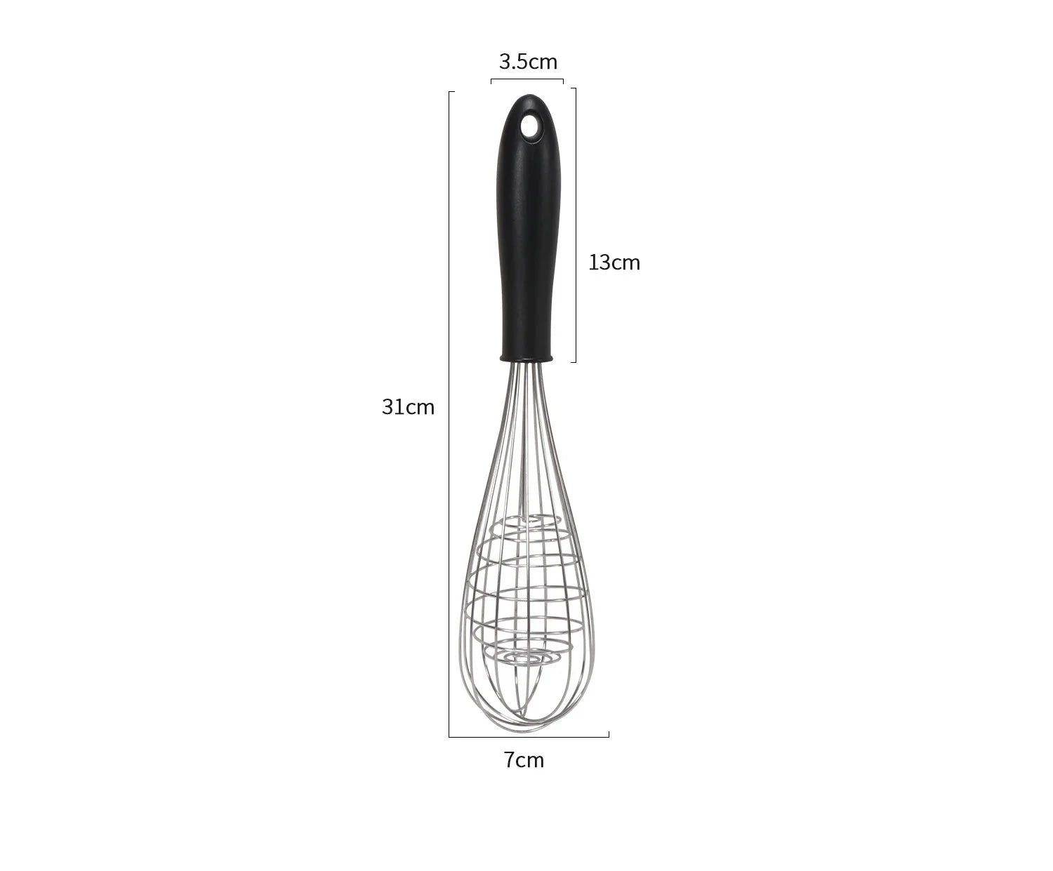 Stainless steel whisker with Silicone Handle