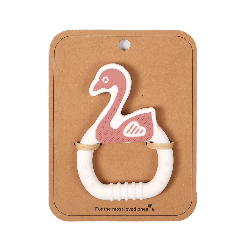 Pink Multi-Animal Silicone Teether