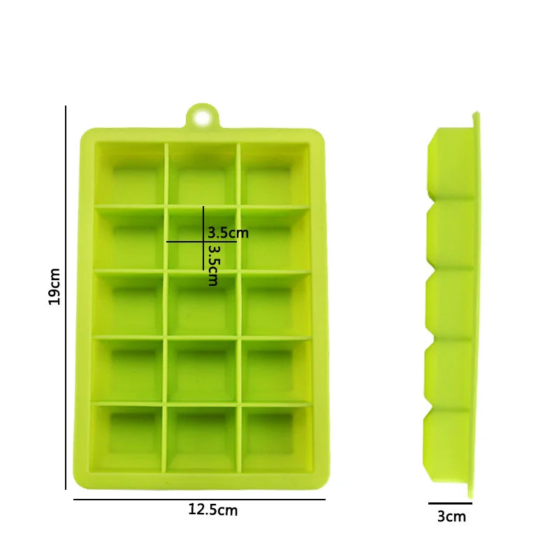 15-grid Silicone Ice Mold / Tray