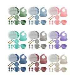 8-piece silicone baby meal set