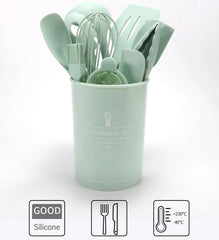 11-Piece Silicone Cooking Utensils Set for Kitchen