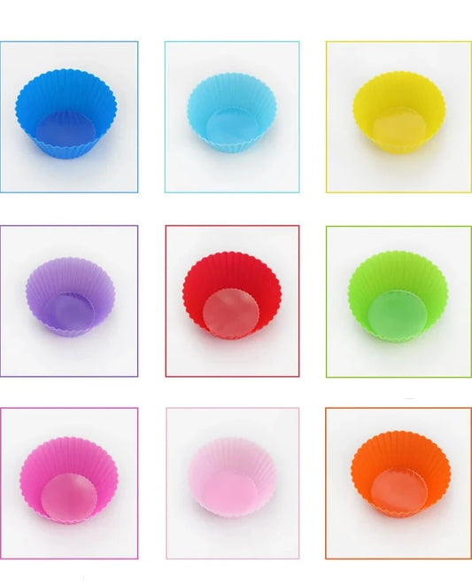 12 pcs Silicone Baking Cups Mold