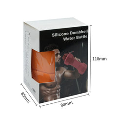 Dumbbell folding Customizable Silicone Water Bottle