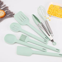 Silicone Cooking Utensils Set Seven Pieces