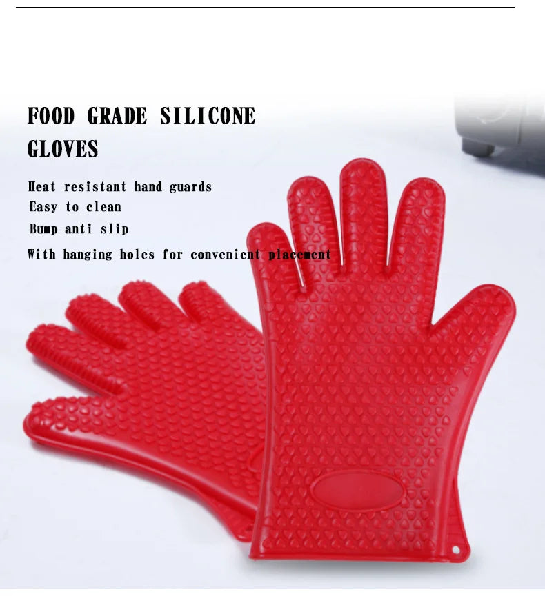 Five-Finger Silicone Oven Glove