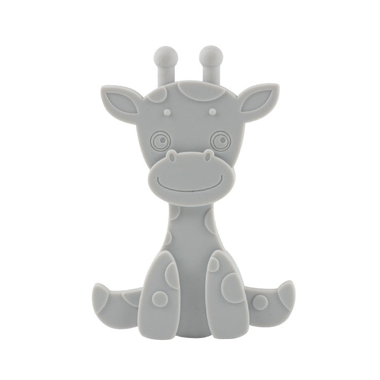 Gray Silicone Deer-Shaped Teether