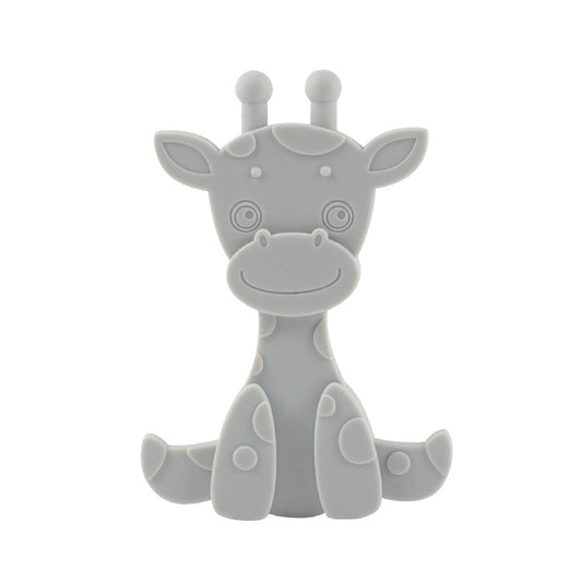 Gray Silicone Deer-Shaped Teether