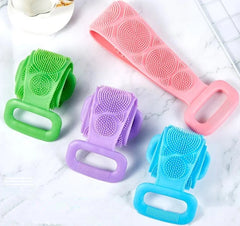 2 Packs Silicone Long Body Scrubber