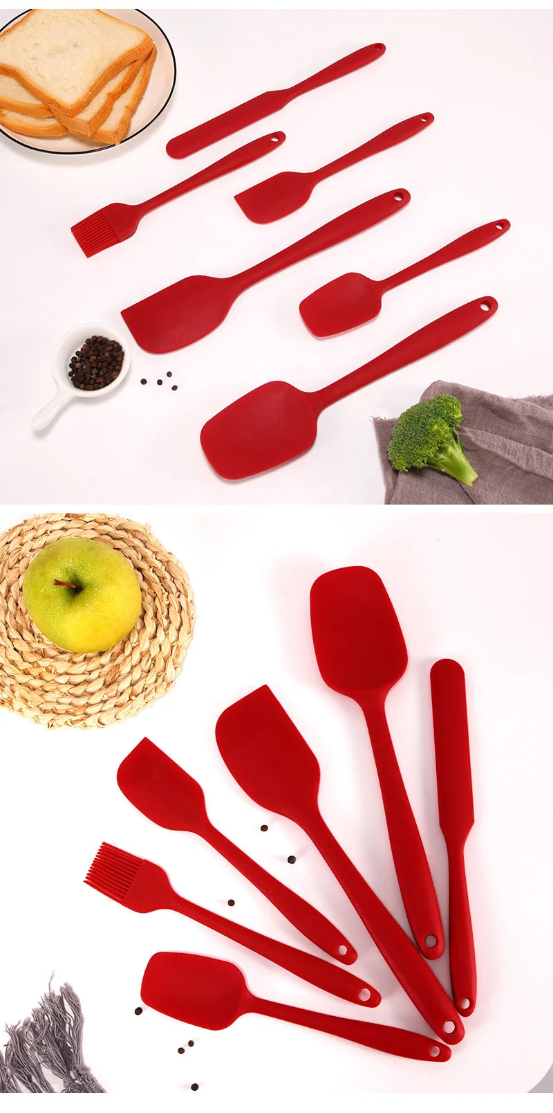 10pcs Non-Stick Silicone Kitchen Baking Utensil