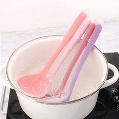 Semi-transparent Silicone Soup Spoon Set