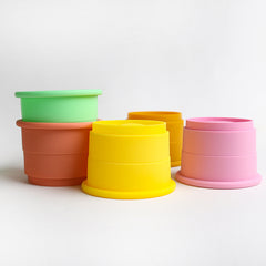 Fruit-Shaped Silicone Stacking Toy