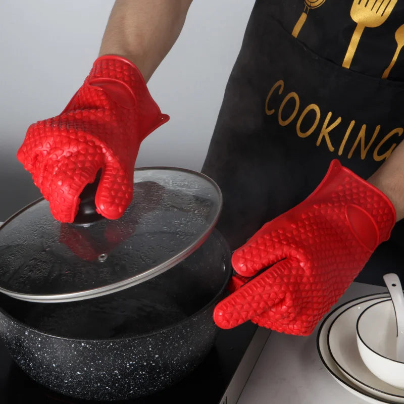 Five-Finger Silicone Oven Glove