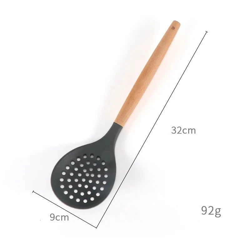 3 Pcs Silicone Slotted Spoon | Silicone Skimmer