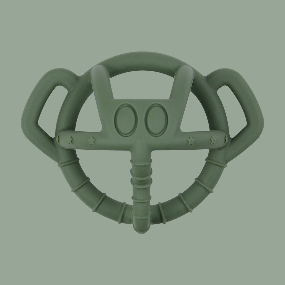 Elephant Green Bite-Safe Hollow Teething Ball