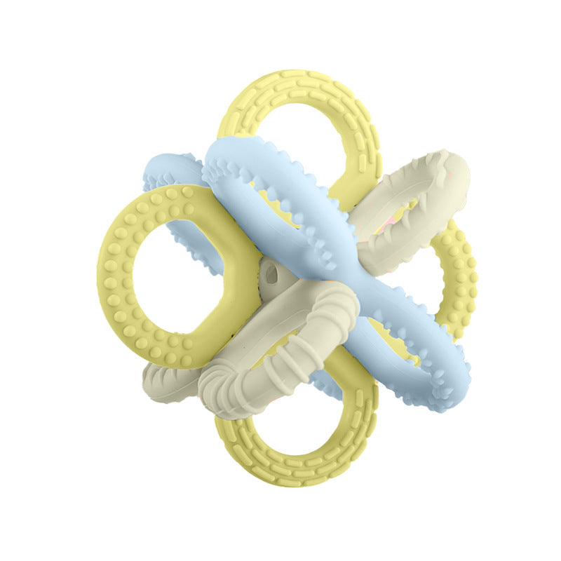 Mixed-Color Handheld Rattle Manhattan Ball