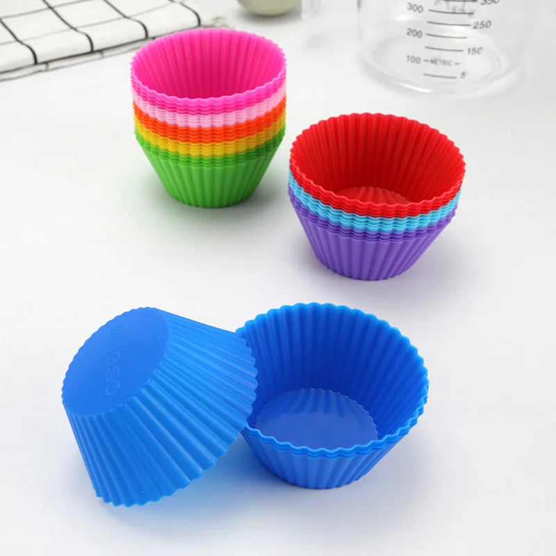 12 pcs Silicone Baking Cups Mold