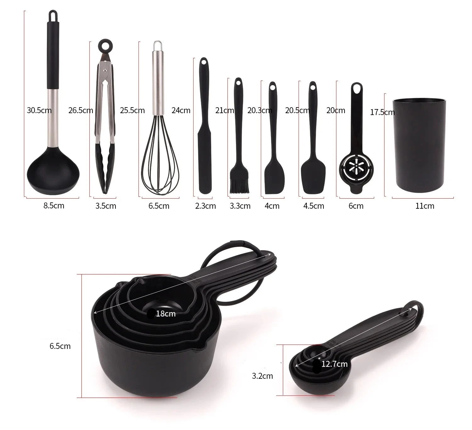 26 - Pieces Silicone Cooking Utensils Set