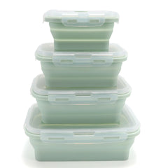 Green Collapsible Silicone Food Storage Container