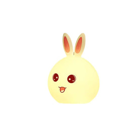 Cute Rabbit LED Silicone Night Light for Kids