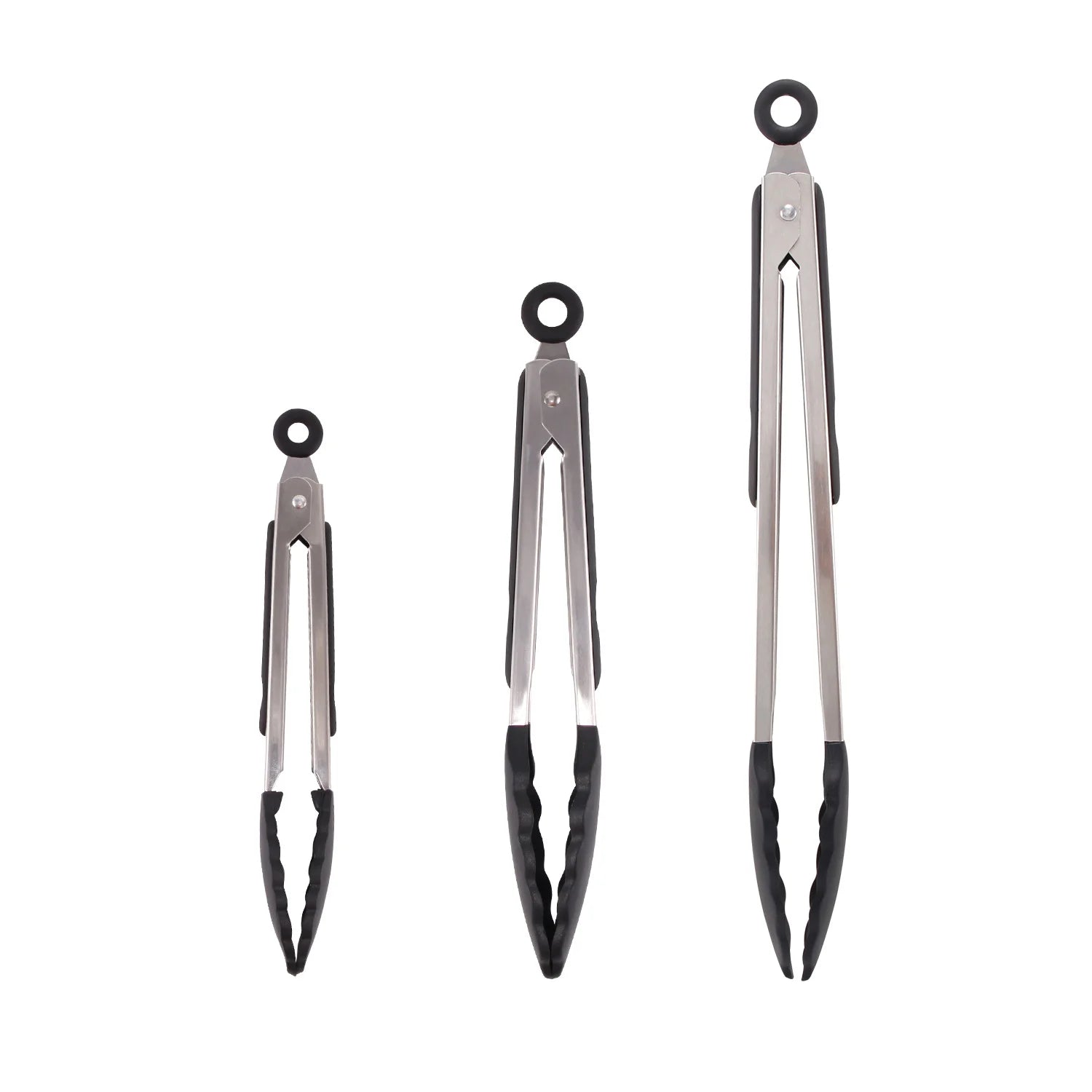 Silicone Kitchen Tongs Stainless Steel