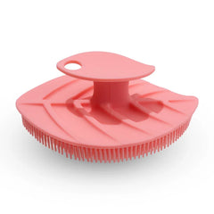 Pink Soft Silicone Body Scrubber Shower Brush