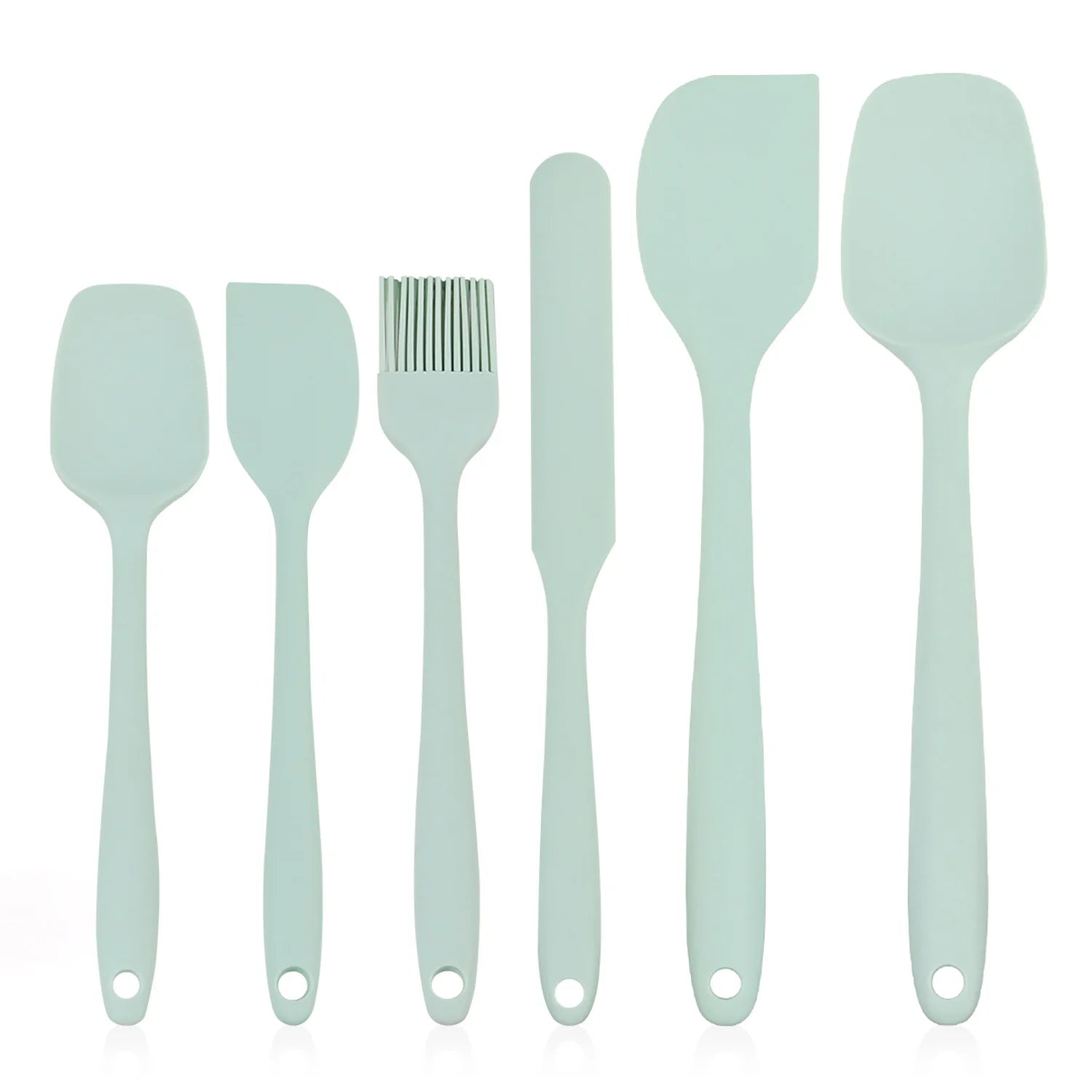 6x Kitchen Silicone Spatula Set