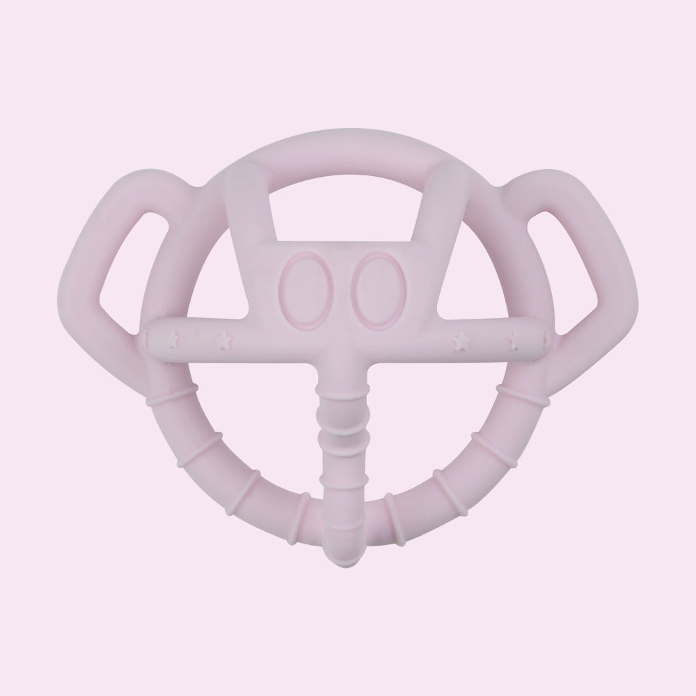Elephant Pink Bite-Safe Hollow Teething Ball