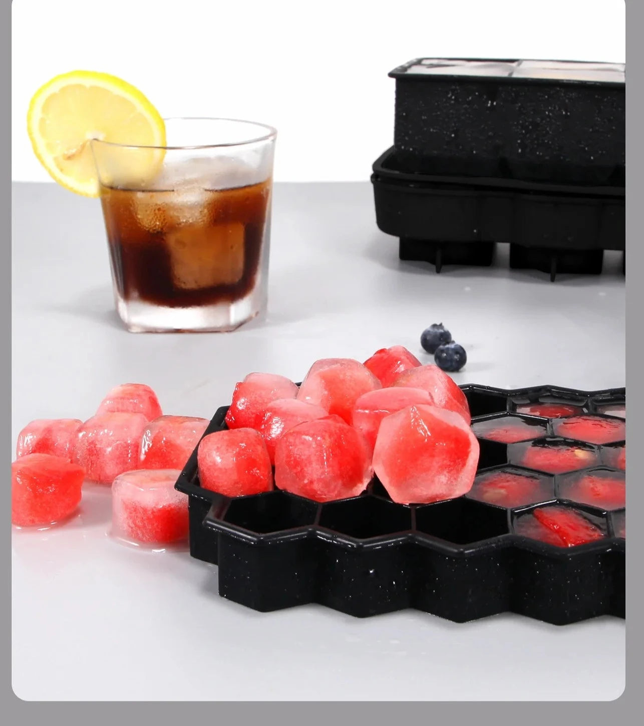 4 Pack Large Round Silicone Ice Mold/Tray