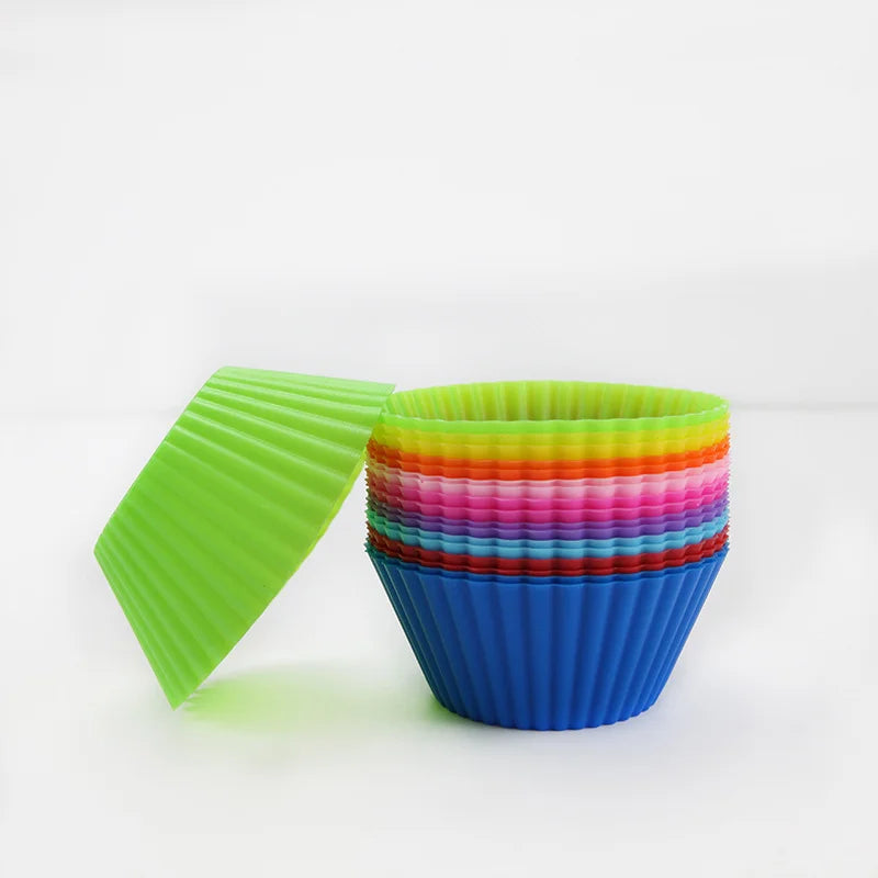 12 pcs Silicone Baking Cups Mold