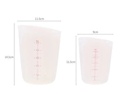 Semi - Transparent Silicone Measuring Cup 3 Sizes