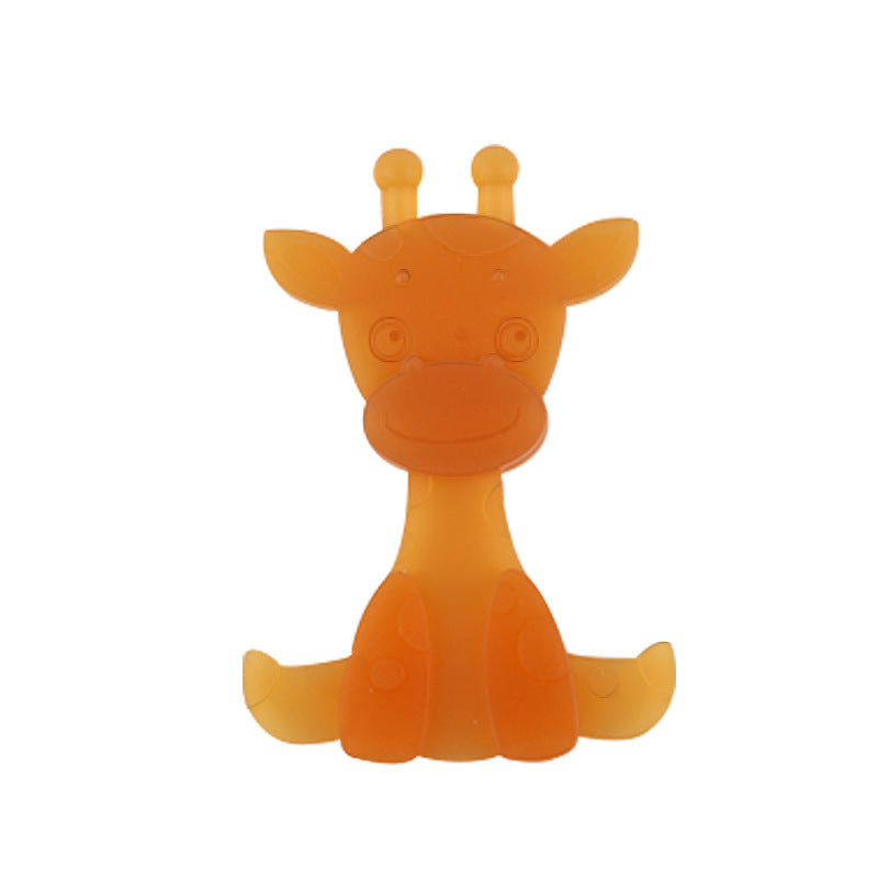 Orange Silicone Deer-Shaped Teether