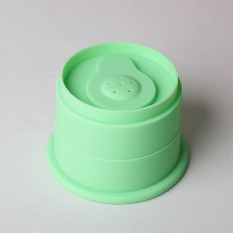 Fruit-Shaped Silicone Stacking Toy