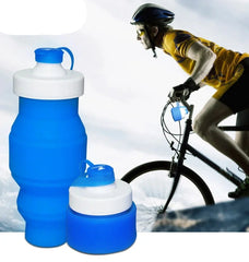 500ml Silicone Foldable Water Bottle for Sports