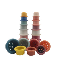 3-Color Silicone Stacking Toy