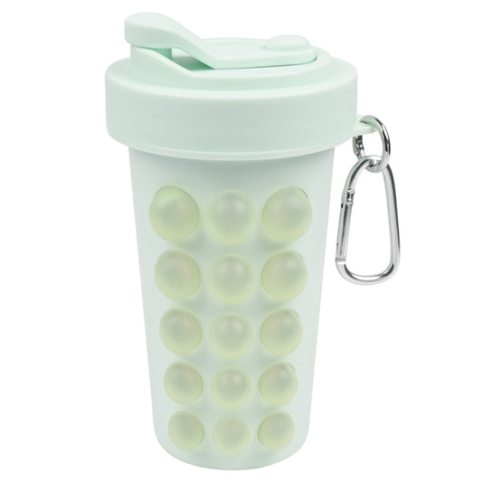 Green regular style Silicone Ice Tray Water Bottle