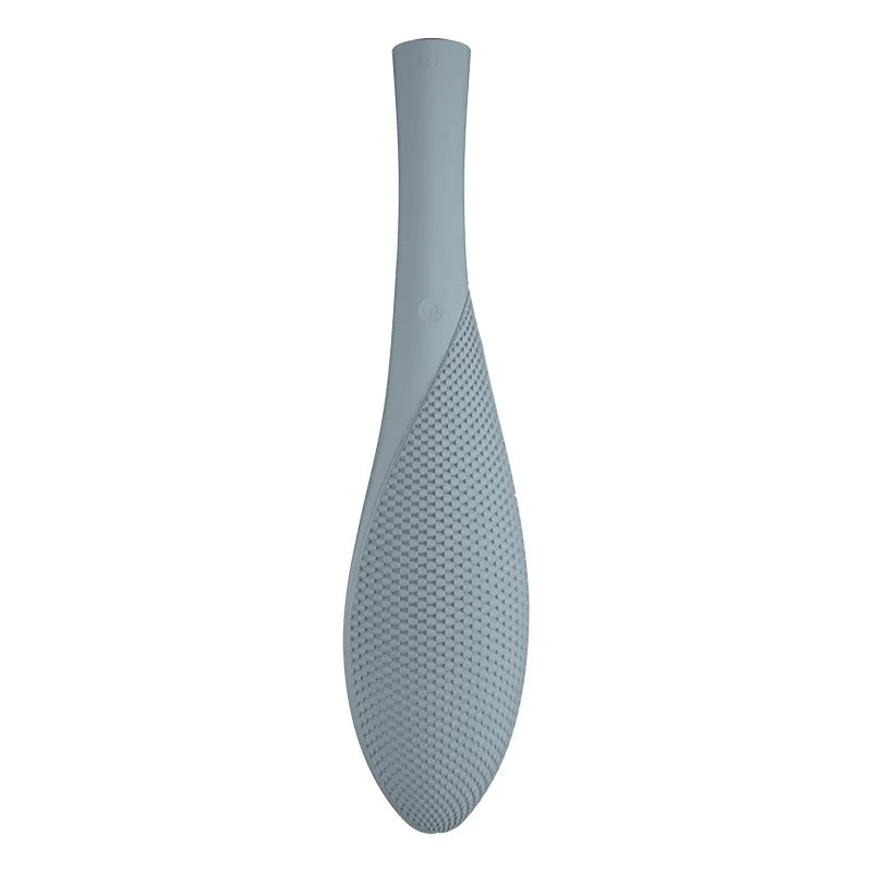 Grey Rechargeable Back Silicone Body Scrubber