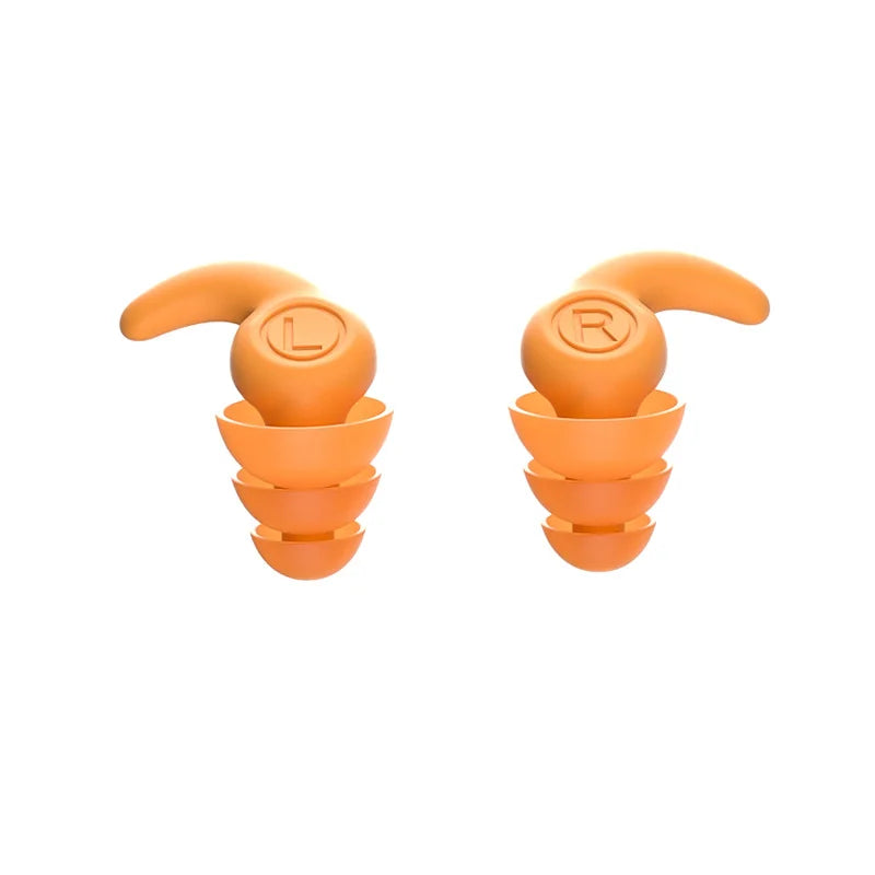 Orange Soft Anti Noise Sleeping Earplugs