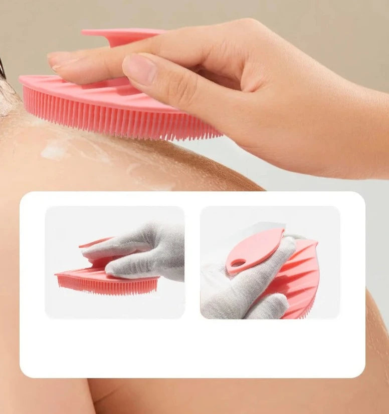 Soft Silicone Body Scrubber Shower Brush