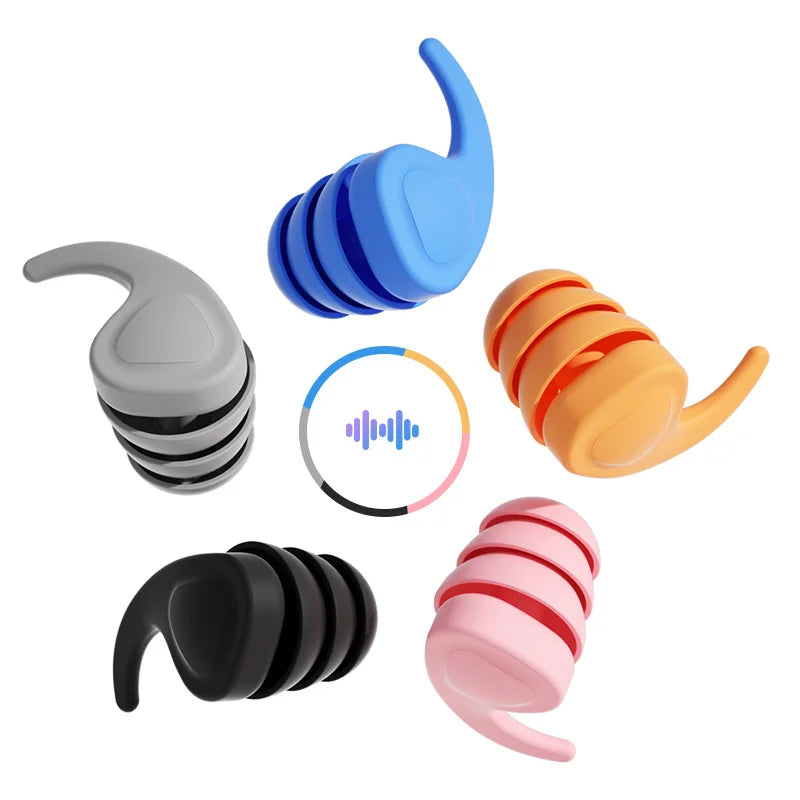 Reusable Sound Insulation Silicone Earplugs