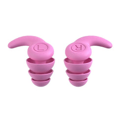 Pink Silicone Waterproof Earplugs