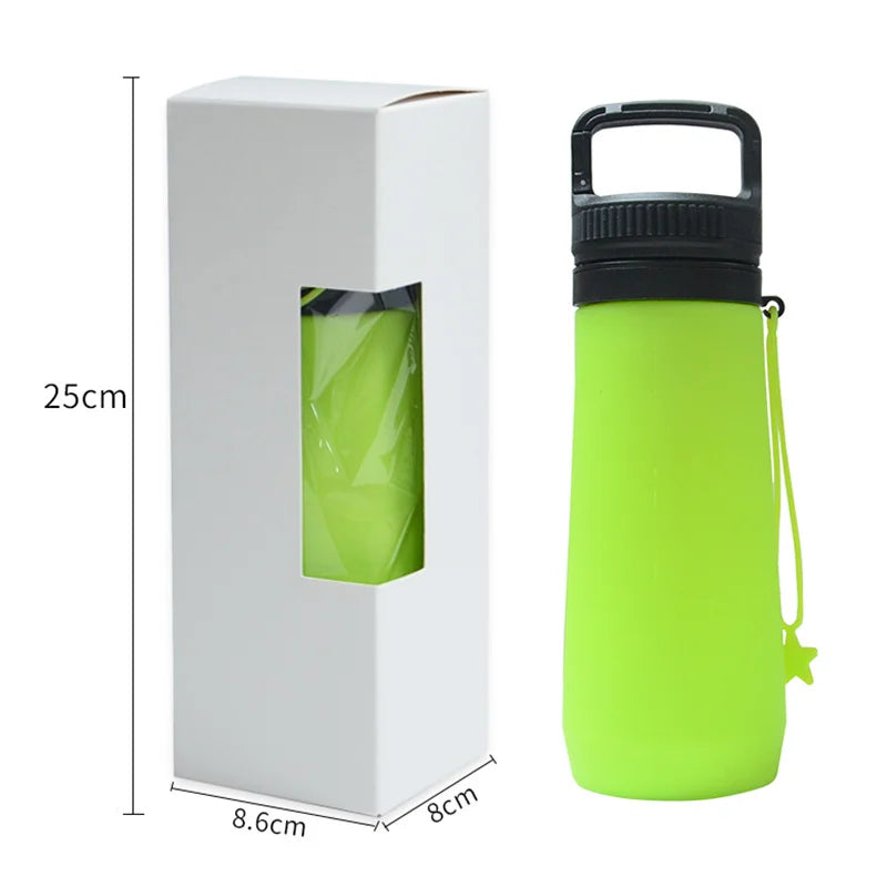 750ml Silicone Travel Water Bottle