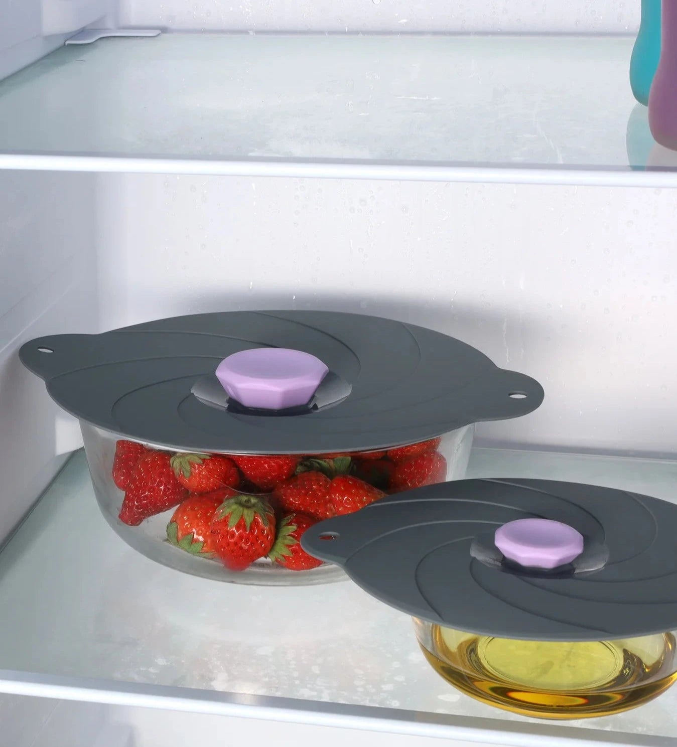 6-Pieces Silicone Lids for Food Storage